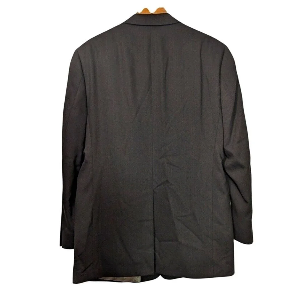 Burberrys of London Mens 43R Blazer Sport Coat Dark Brown‎ Wool Two Button